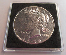 Load image into Gallery viewer, 1926 SILVER PEACE DOLLAR .900 $1 UNC DENVER MINT BOX &amp; COA
