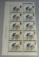 Load image into Gallery viewer, 1978 CYCLING 1878-1978 13p BLOCK OF 10 STAMPS MNH &amp; TRAFFIC LIGHTS
