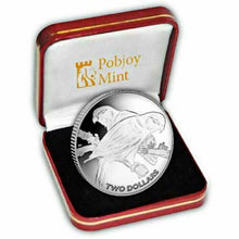 Load image into Gallery viewer, 2017 SILVER PROOF 1 OZ COIN COLLARED LORY FIJI  $2 BOX/COA
