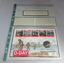 Load image into Gallery viewer, 1994 D-DAY 50TH ANNIVERSARY FIRST DAY COVER 50P COIN COVER PNC,STAMPS,&amp;POSTMARKS
