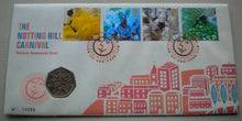 Load image into Gallery viewer, 1998 THE NOTTING HILL CARNIVAL 1998 50P COIN COVER PNC,STAMPS, POSTMARKS &amp; iNFO
