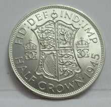 Load image into Gallery viewer, 1945 GEORGE VI SILVER HALF CROWN SPINK REF 4080 UNC QUAD CAP BOXED WITH COA A1
