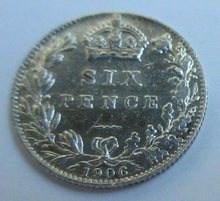 Load image into Gallery viewer, 1906 KING EDWARD VII BARE HEAD SIXPENCE COIN .925 SILVER COIN SPINK 3983 IN FLIP
