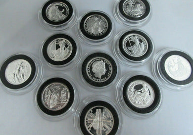 UK Royal Mint Silver Britannia 1997 - 2021 1/4 oz Silver 50p PENCE coins