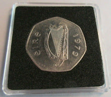 Load image into Gallery viewer, EIRE 50p 1979 FIFTY PENCE BUNC PRESENTED IN QUADRANT CAPSULE
