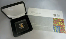 Load image into Gallery viewer, 2008 Royal Mint British Crowned Royal Shield £1 One Pound Silver Gold Proof Coin
