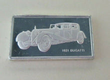 Load image into Gallery viewer, 1931 BUGATTI 15mm X 10mm 1.60gram SILVER INGOT WITH INFORMATION SLIP
