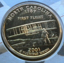 Load image into Gallery viewer, 1901-2001 100TH ANNIVERSARY OF POWERED FLIGHT 2001 QUARTER DOLLAR COIN COVER PNC
