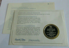 Load image into Gallery viewer, 1976 HAFNIA Denmark Stamp Expo INT&#39;L Society of Postmasters Silver Proof Medal
