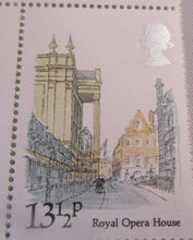 Load image into Gallery viewer, 1980 LONDON LANDMARKS ROYAL OPERA HOUSE 13 1/2p GUTTER PAIRS 20 STAMPS MNH
