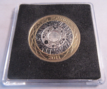 Load image into Gallery viewer, 2011 SHOULDERS OF GIANTS QEII BUNC £2 TWO POUND COIN WITH QUAD CAPSULE &amp; COA
