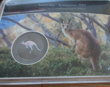 Load image into Gallery viewer, 2017 LIMITED EDITION 1 0F 500 .999 SILVER KANGAROO COIN RUTHENIUM &amp; HOLOGRAM
