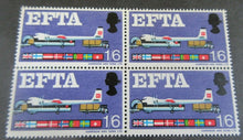 Load image into Gallery viewer, 1967 EFTA AIR FREIGHT PRE DECIMAL 1/6 5 X STAMPS MNH
