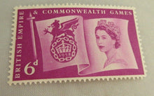 Load image into Gallery viewer, 1958 QUEEN ELIZABETH II 7 X PRE DECIMAL STAMPS MNH IN STAMP HOLDER
