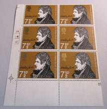 Load image into Gallery viewer, 1971 SIR WALTER SCOTT BIRTH BICENTENARY 7 1/2p BLOCK OF 6 STAMPS MNH
