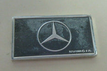 Load image into Gallery viewer, 1954 MERCEDES BENZ 15mm X 10mm 1.60gram SILVER INGOT WITH INFORMATION SLIP
