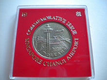 Load image into Gallery viewer, SINGAPORE CHANGI AIRPORT COMMEMORATIVE ISSUE 1981 FIVE DOLLAR COIN IN SQUARE CAP
