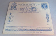 Load image into Gallery viewer, QUEEN VICTORIA UNIFORM PENNY POSTAGE ENVELOPE WITH POSTCARD UNUSED
