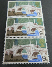 Load image into Gallery viewer, 1968 ABERFELDY BRIDGE 9d 7 X STAMPS MNH IN CLEAR FRONTED STAMP HOLDER
