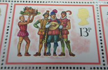 Load image into Gallery viewer, 1978 CHRISTMAS THE BOARS HEAD CAROL 13P BLOCK OF 12 STAMPS MNH
