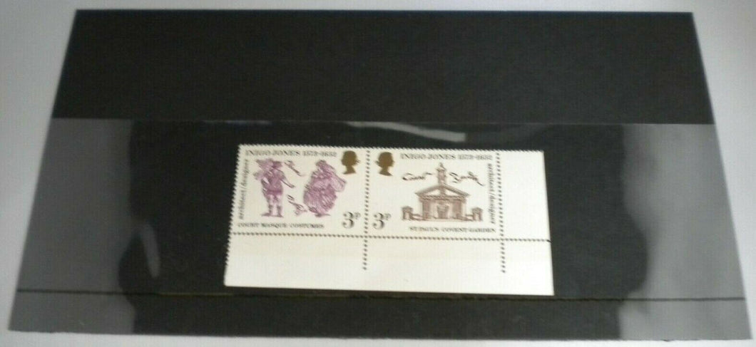 1973 3P INIGO JONES 1573-1652 COURT MASQUE COSTUMES/ST PAUL COVENT GARDEN MNH