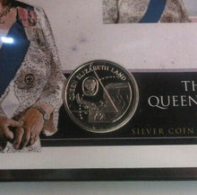 Load image into Gallery viewer, 2013 Queen E Land SILVER PROOF COMMEMORATIVE British Antarctic £2 COIN, PNC COA
