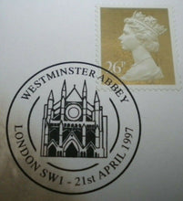 Load image into Gallery viewer, 1947-1997 GOLDEN WEDDING ANNIVERSARY, £5 CROWN COIN FIRST DAY COVER PNC &amp; INFO
