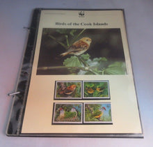 Load image into Gallery viewer, Birds Cook Islands WWF Info Sheets Exclusive Stamps from Cook Islands and FDC&#39;s
