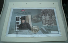 Load image into Gallery viewer, 2008 ROYALTY &amp; THE RAF, HISTORY OF THE ROYAL AIR FORCE BUNC £5 COIN COVER PNC
