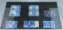 Load image into Gallery viewer, KING GEORGE VI 1946 1948 &amp; 1949 PRE DECIMAL STAMPS - 8 X STAMPS MNH STAMP HOLDER
