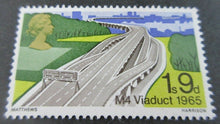 Load image into Gallery viewer, 1968 M4 VIADUCT BRIDGE 1s 9d 6 X STAMPS MNH IN CLEAR FRONTED STAMP HOLDER
