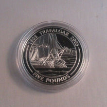 Load image into Gallery viewer, 1805 - 2005 Battle of Trafalgar Nelson Silver Proof Gibraltar £5 Coins + Caps
