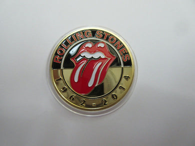 2014 ROLLING STONES GOLD & COLOURISED PROOF MEDALLION 1962 - 2014