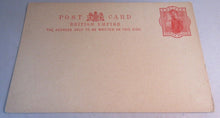 Load image into Gallery viewer, QUEEN VICTORIA THREE PENCE POSTCARD BRITISH EMPIRE UNUSED &amp; CLEAR FRONTED HOLDER
