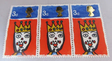 Load image into Gallery viewer, VARIOUS CHRISTMAS STAMPS X 13 MNH 1966-1968 IN CLEAR FRONTED STAMP HOLDER
