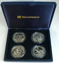 Load image into Gallery viewer, 1994/5 WORLD WAR II LIBERATION UNCIRCULATED 4 COIN SET BEAUTIFULLY BOXED
