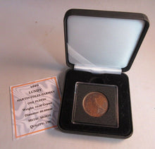 Load image into Gallery viewer, 1929 LUNDY ISLAND BRONZE ONE PUFFIN MARTIN COLES HARMAN UNC WITH BOX &amp; COA
