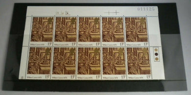 1976 WILLIAM CAXTON 1476 13P BLOCK OF TEN STAMPS MNH & TRAFFIC LIGHTS