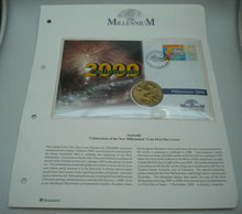 Load image into Gallery viewer, 2000 AUSTRALIA CELEBRATION OF THE NEW MILLENNIUM COLLECTION $5 COIN COVER PNC
