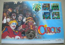 Load image into Gallery viewer, 2002 CIRCUS  BUNC - YEAR OF THE HORSE 1 DOLLAR FIRST DAY COIN COVER PNC
