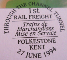 Load image into Gallery viewer, 1994 THE CHANNEL TUNNEL CELEBRATION - BENHAM SILK STAMP COVER, STAMPS/POSTMARK
