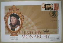 Load image into Gallery viewer, 2008 HISTORY OF THE MONARCHY HENRY VII COMMEMORATIVE STAMP COVER
