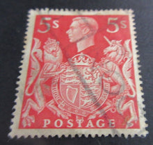 Load image into Gallery viewer, KING GEORGE VI PRE DECIMAL STAMPS - 4 X LARGE STAMPS USED &amp; STAMP HOLDER
