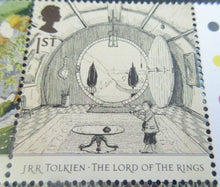 Load image into Gallery viewer, 2004 JRR TOLKIEN LORD OF THE RINGS 1ST CLASS SET TEN STAMPS MNH IN STAMP HOLDER
