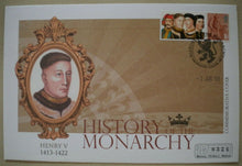 Load image into Gallery viewer, 2008 HISTORY OF THE MONARCHY HENRY V COMMEMORATIVE STAMP COVER
