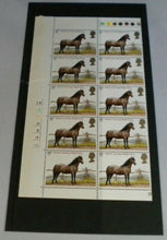 Load image into Gallery viewer, 1978 WELSH PONY 11p BLOCK OF 10 STAMPS MNH WITH TRAFFIC LIGHTS
