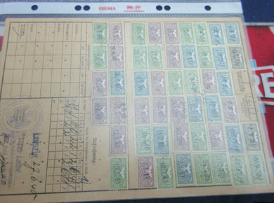 1939 - 1940 WWII GERMANY Invalidenvers REVENUE STAMPBOOK & STAMPS