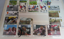 Load image into Gallery viewer, VARIOUS SPORTING STAMPS WITH CLEAR FRONTED HOLDER
