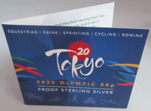 Load image into Gallery viewer, TOKYO 2020 SUMMER OLYMPIC ROWING SILVER PROOF FIFTY PENCE 50P 2021 BOX &amp; COA

