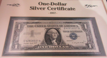 Load image into Gallery viewer, US HISTORIC US CURRENCY BANKNOTES COINS POSTAGE STAMPS &amp; FOLDER
